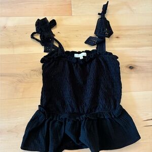 Anthropologie Black Camisole Top